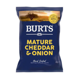 20 x Burts Mature Cheddar & Onion Chips 40g