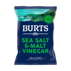 20 x Burts Sea Salt & Malt Vinegar Chips 40g