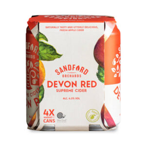 6 x Sandford Orchards Devon Red Cider Cans 4.5% 440ml - 4 Pack