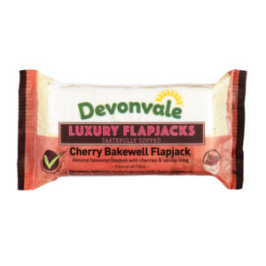 24 x Devonvale Flapjack Cherry Bakewell 95g - 0% Vat