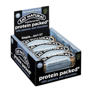 12 x Eat Natural Protein Packed with Peanuts and Chocolate Bars