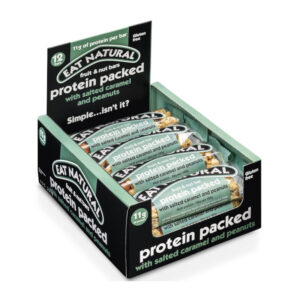 12 x Eat Natural Protein Packed with Salted Caramel and Peanut Bars