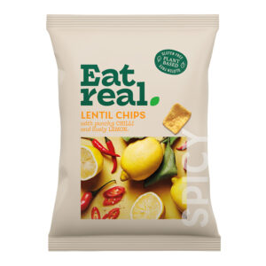10 x Eat Real Share Lentil Chips with Chilli and Lemon 110g 0% Vat