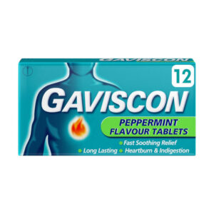 12 x Gaviscon Peppermint Tablets 12s