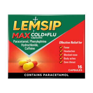 6 x Lemsip Max Cold & Flu Capsules 16's