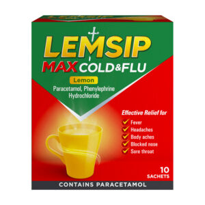 6 x Lemsip MAX Cold & Flu Lemon Sachets 10's