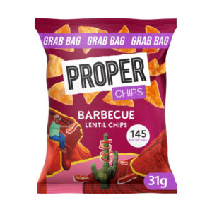 30 x Proper Lentil Chips BBQ 31g - 0% Vat