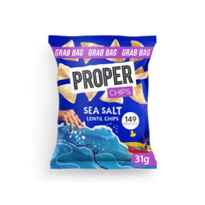 30 x Proper Lentil Chips Sea Salt 31g - 0% Vat