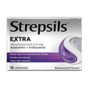 12 x Strepsils Triple Action Blackcurrant 16's