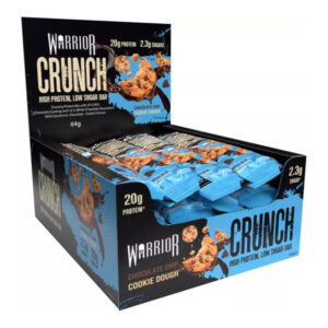 12 x Warrior Crunch Protein Bar Choc Chip Cookie