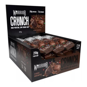 12 x Warrior Crunch Protein Bar Fudge Brownie