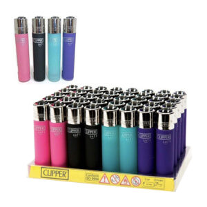48 x Clipper Painted Soft Touch Lighters