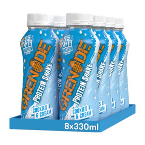 8 x Grenade Shake Cookies & Cream 330ml 0% Vat