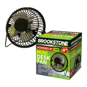 Brookstone USB Mini Desk Fan 4"