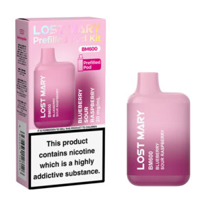 Lost Mary BM600 Prefilled Pod Kit &ndash; Blueberry Sour Raspberry (20mg)