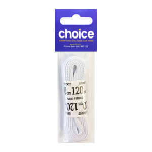 6 x Choice White Sports Lace