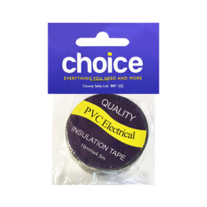 6 x Choice Black PVC Tape