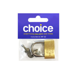 6 x Choice Brass Padlock 30mm