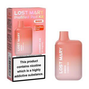 Lost Mary BM600 Prefilled Pod Kit &ndash; Cherry Ice (20mg)