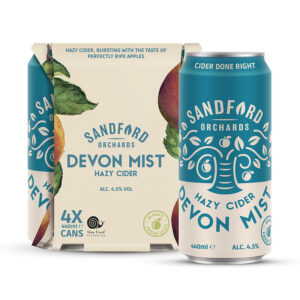 6 x Sandford Orchards Devon Mist Cider Cans 440ml - 4 Pack