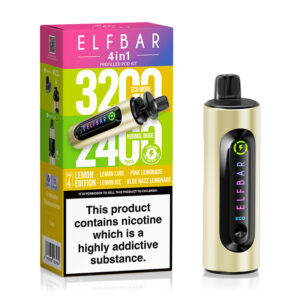 ELFBAR 4 in 1 Pod Vape Kit - Lemon Edition
