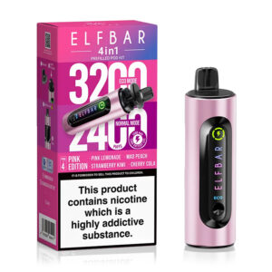 ELFBAR 4 in 1 Pod Vape Kit - Pink Edition