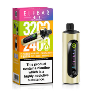 ELFBAR 4 in 1 Pod Vape Kit - Yellow Edition