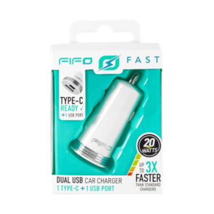 FIFO Fast Colors Fast Car Charger With Type C Port