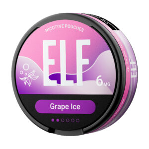 10x Elf Nicotine Pouch Grape Ice 12mg