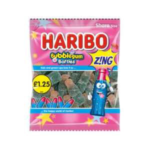 12 x Haribo Bubblegum Bottles Zing PM &pound;1.25 160g
