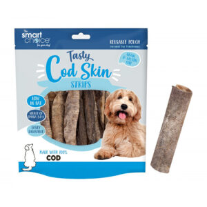 12 x Cod Skin Strips Dog Treat (12 Pack) 95g
