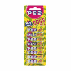 18 x Pez Refills Sour Mix 6 Pack 51g