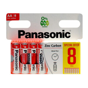 20 x Panasonic Zinc AA Batteries 8 Pack