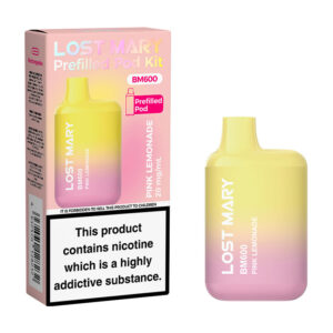 Lost Mary BM600 Prefilled Pod Kit &ndash; Pink Lemonade (20mg)