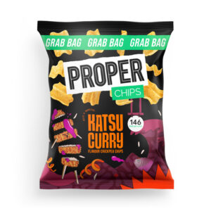 30 x Proper Lentil Chips Katsu Curry 31g - 0% Vat