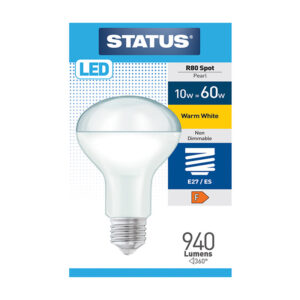 10  x LED R80 Reflector 10w ES Status