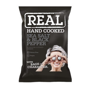 24 x REAL Sea Salt & Black Pepper Crisps 35g