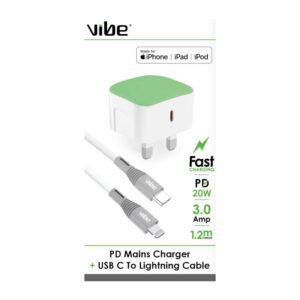Vibe MFi Lightning Mains Charger 2.4 Amp