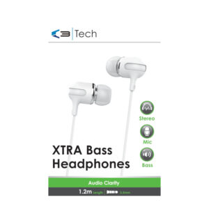 12 x Vibe C3 Headphones on Clipstrip 1.2 Metre