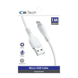 12 x Vibe C3 Micro USB Cable on Clipstrip 1 Metre