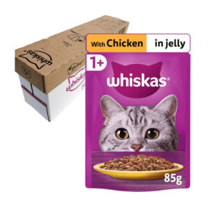 28 x Whiskas Aged 1+ Chicken in Jelly Pouch 85g