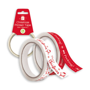Printed Christmas Xmas Tape 30m