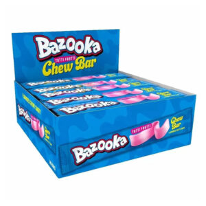 60 x Bazooka Blue Raspberry Chew Bar 14g
