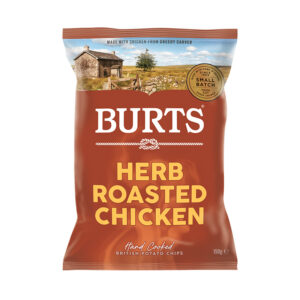 10 x Burts Herb Roasted Chicken Chips 150g