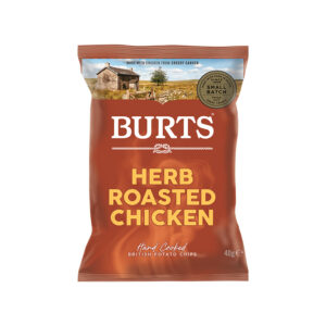 20 x Burts Herb Roasted Chicken Chips 40g