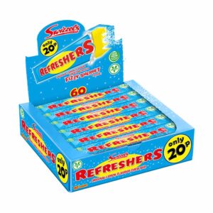 60 x Swizzels Refreshers Chew Bars 18g PM 20p
