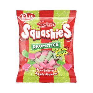 12 x Swizzels Squashies Cherry & Apple Drumstick PM &pound;1.15 120g