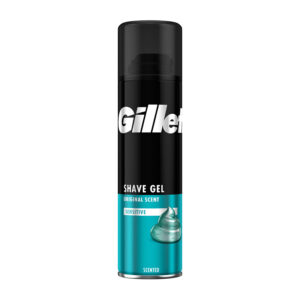6 x Gillette Shave Gel Original Scent Sensitive 200ml
