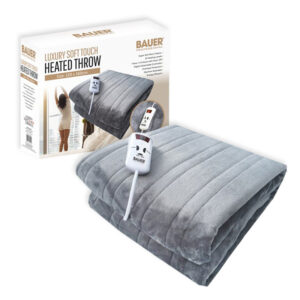 Luxury Heated Throw, Grey 120 x 160cm