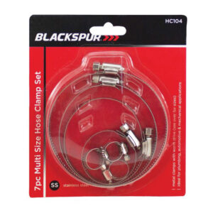 Blackspur Hose Clip Set 7 Piece Assorted Sizes
